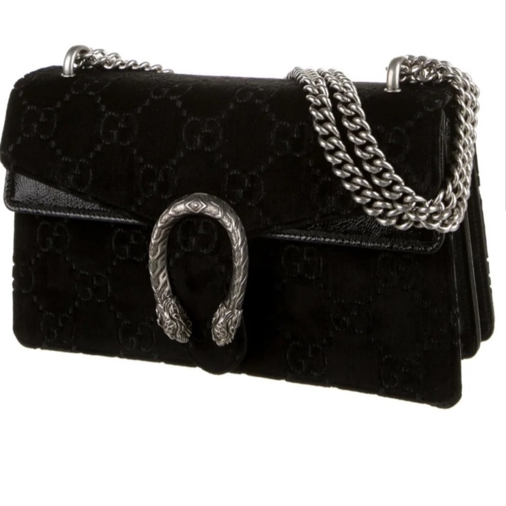 ⛓️ Gucci Velvet Embossed GG Dionysus large Shoulder Bag